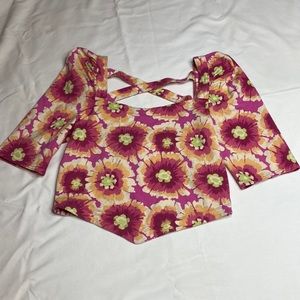 Free People Floral 70’s Shirt